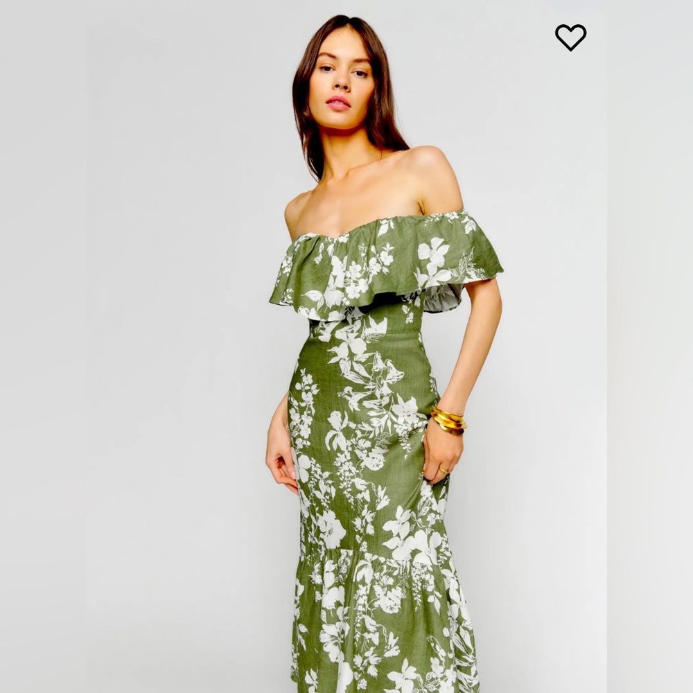 Reformation Baela Linen Dress